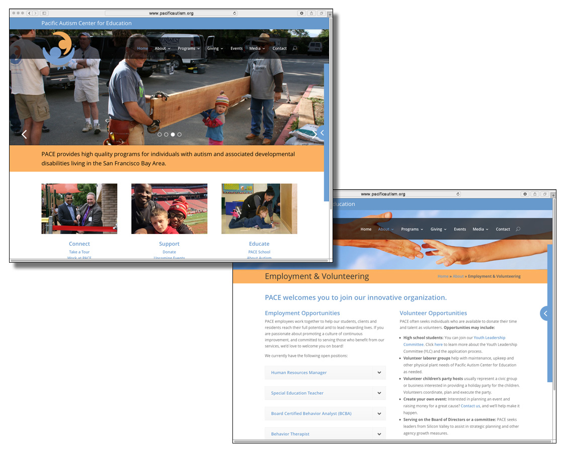 PACE Website - Pacific Autism Center for Education
