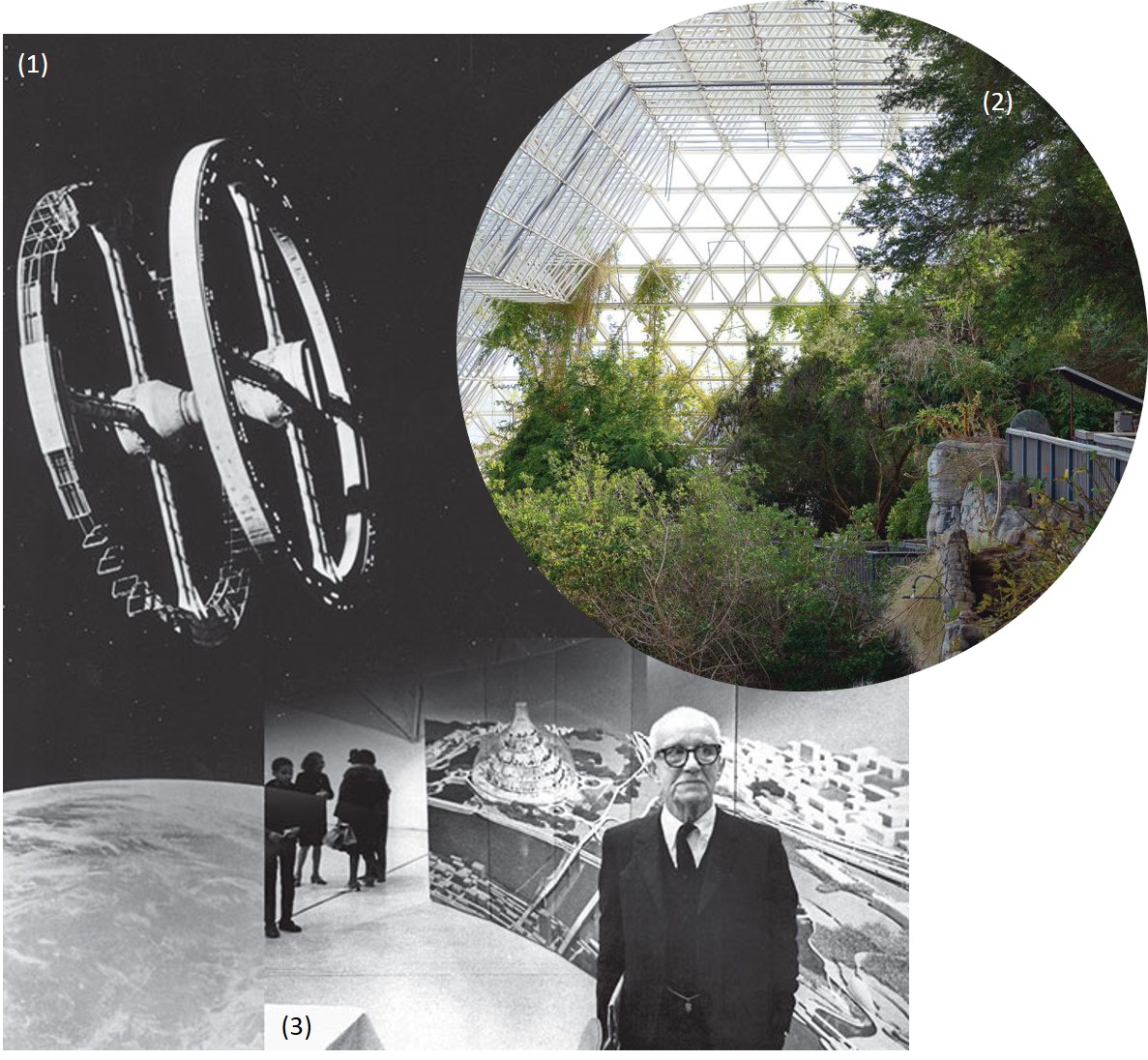 R. Buckminster Fuller, Biosphere 2, 2001 Space Odyssey, 