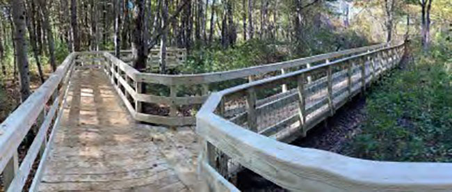 Collaborative Ecological Stewardship Planning Trails and Boardwalks Newbury Court Concord MA Photo